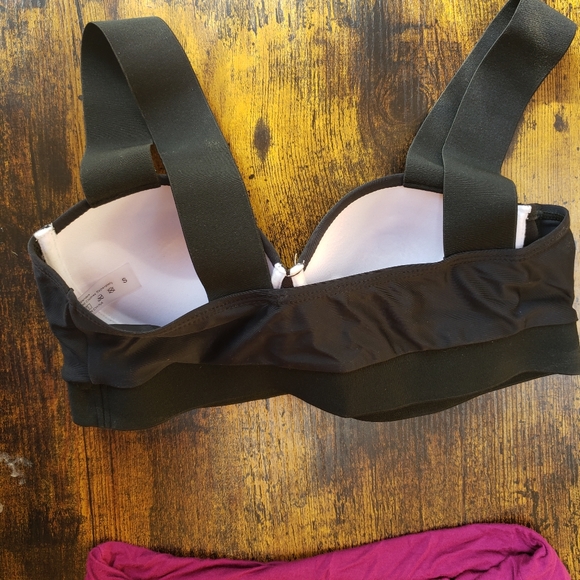 Small balconette bra top with mini skirt, push up, A/B cup - Picture 5 of 11